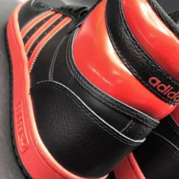 Adidas Originals TOP TEN Size 8 Mens RB IF7814 BLACK/BETTER SCARLET Shoes - Picture 5 of 9